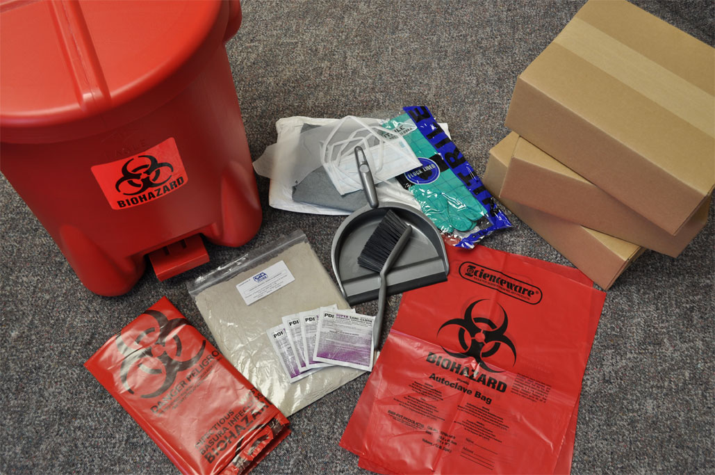 Absorbent Bio Hazard Spill Kits